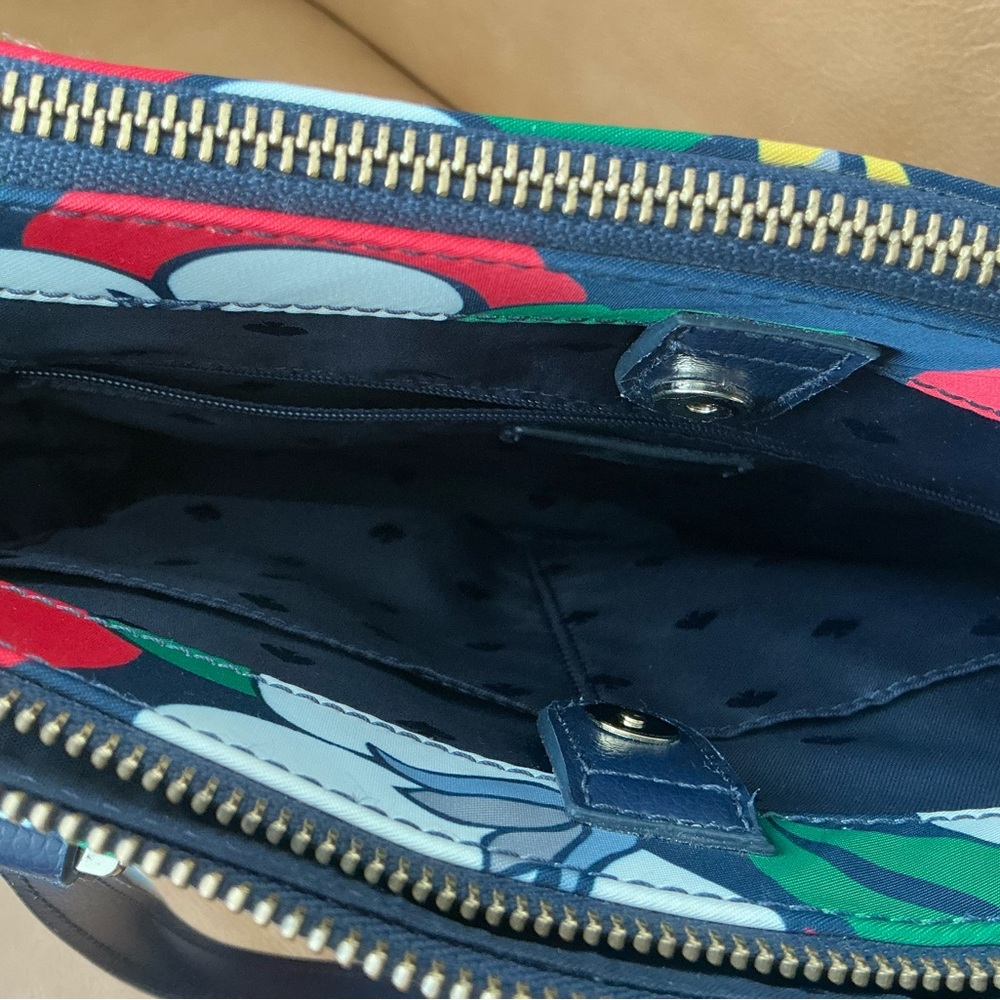 Kate Spade Red and Green Floral Tote - Picture 7 of 8